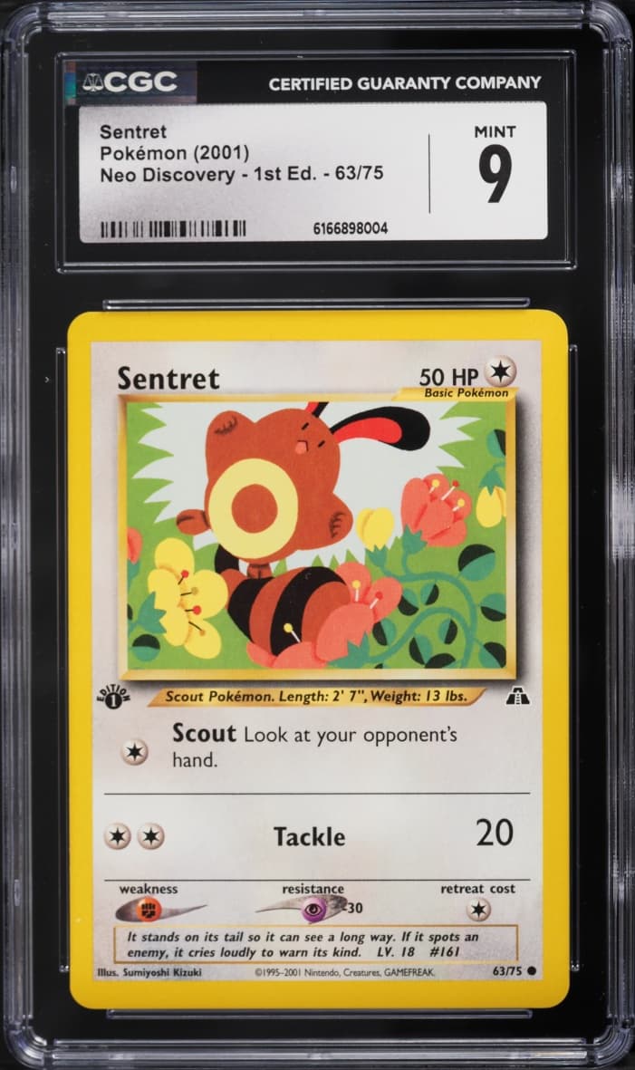 Pokemon Neo Discovery 1st Edition Sentret #63