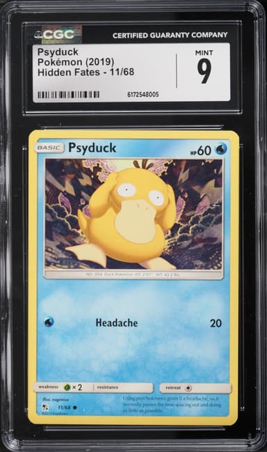 Pokemon Sun & Moon Hidden Fates Psyduck #11