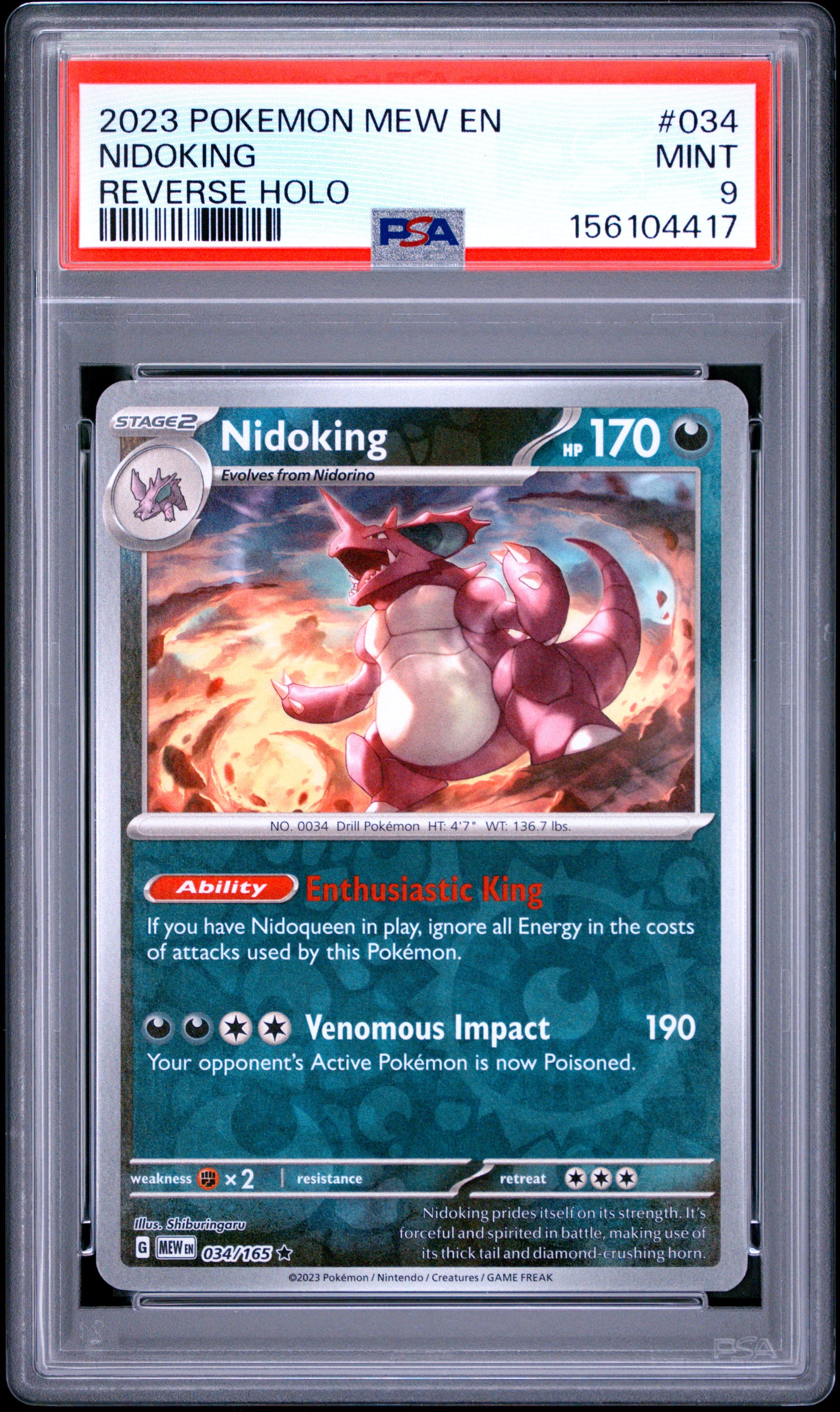 Nidoking Reverse Holo