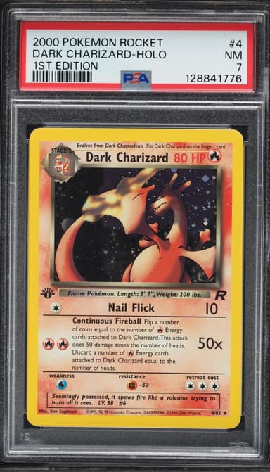 Team Rocket 1st Edition Holo Dark Charizard NRMT