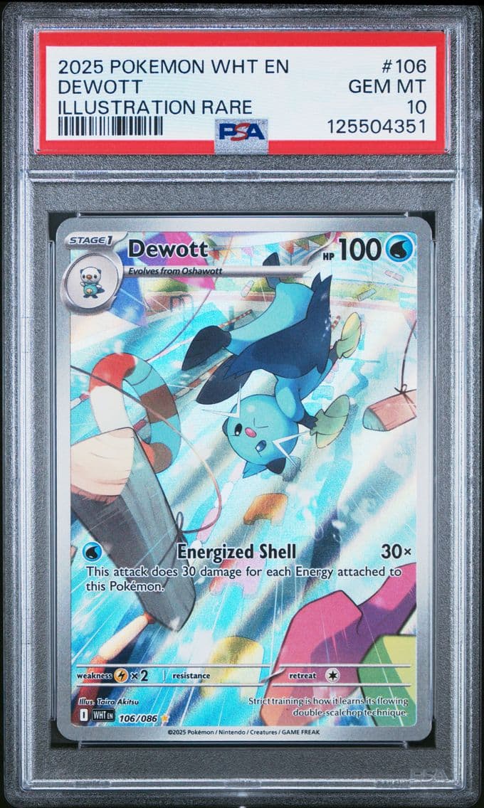 2025 #106 Dewott PSA 10 Wht EN-W