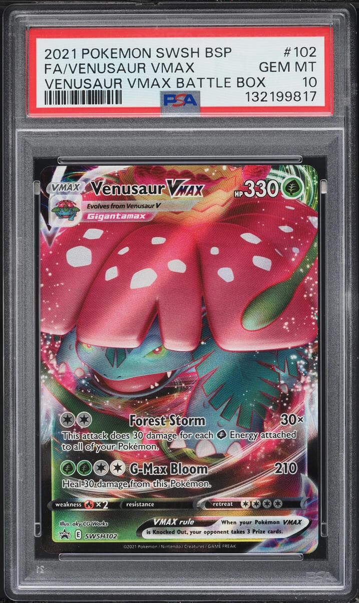 Pokemon SWSH Black Star Promo Battle Box Alt Art Venusaur VMAX #SWSH102