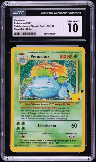 Sword & Shield Celebrations Classic Collection Holo Venusaur GEM MINT