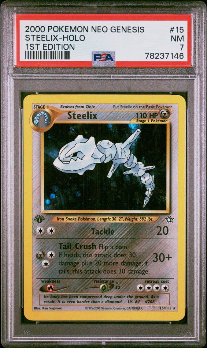 2000 #15 Steelix-Holo PSA 7 Neo