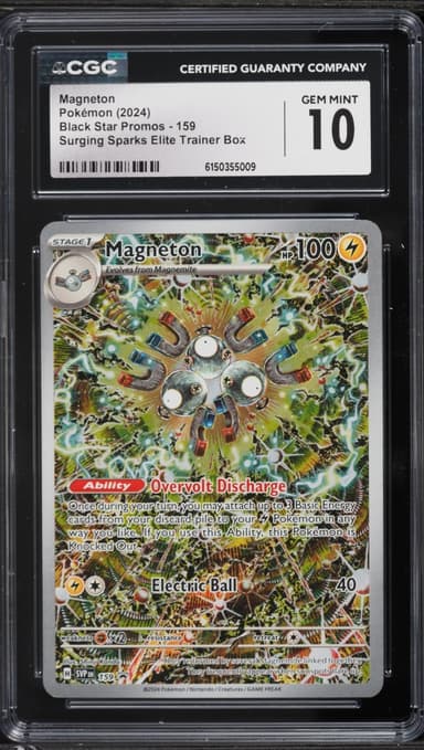 Pokemon Scarlet & Violet Promo Surging Sparks ETB Full Art Magneton #159