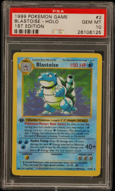 Blastoise-Holo 1st Edition