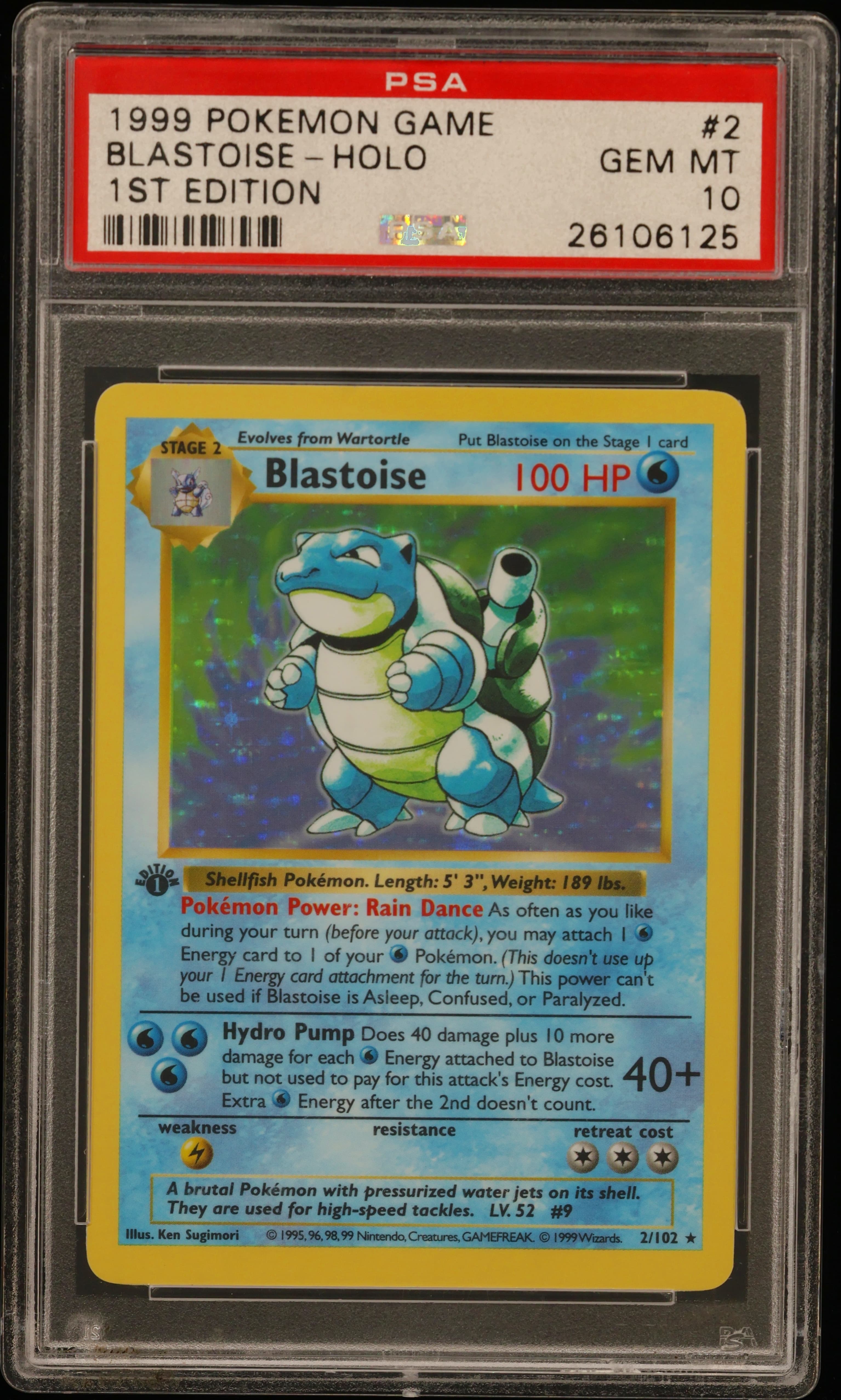 Blastoise-Holo 1st Edition