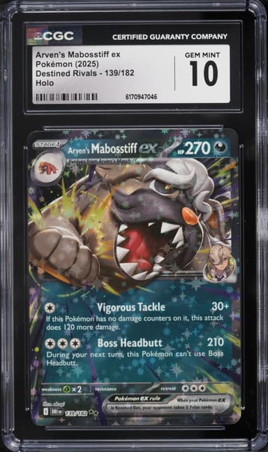 Pokemon Scarlet & Violet Destined Rivals Holo Arven's Mabosstiff Ex #139