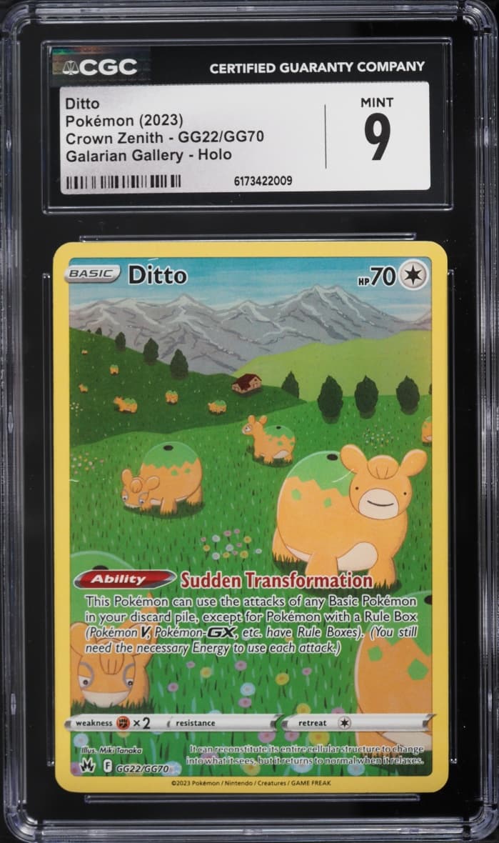 Pokemon Sword & Shield Crown Zenith Galarian Gallery Full Art Ditto #GG22