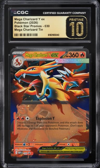 Pokemon Mega Evolution Promo Tin Mega Charizard Y EX #30