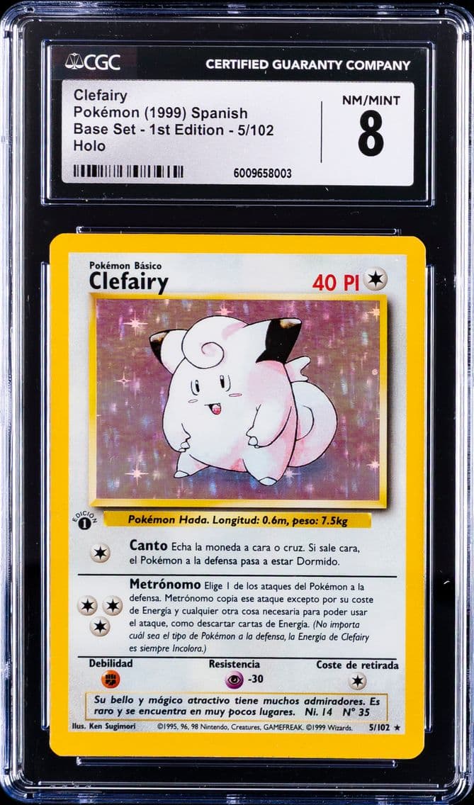 1999 #5 Clefairy CGC 8 Pokemon |