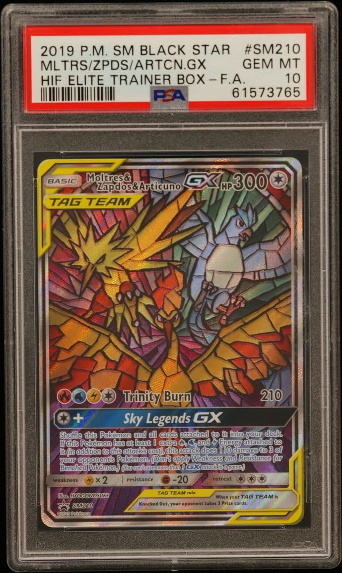 2019 #SM210 Full Art/Moltres & Z