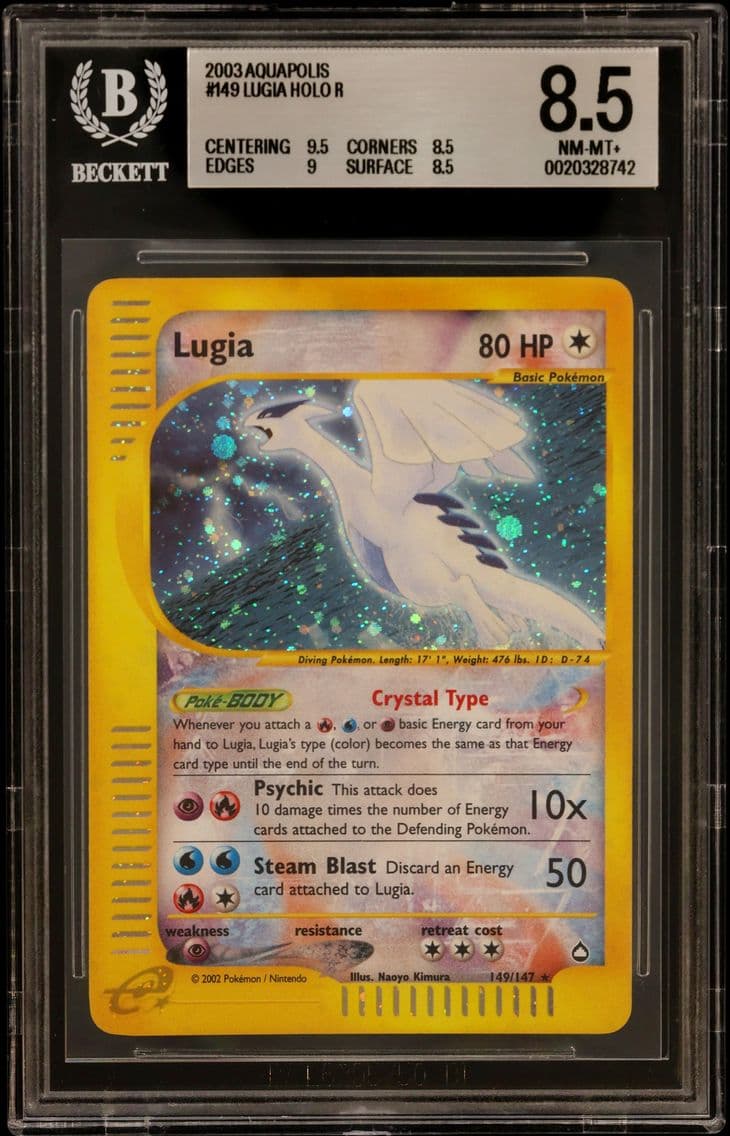 2003 #149 Lugia HOLO R BGS 8.5 -