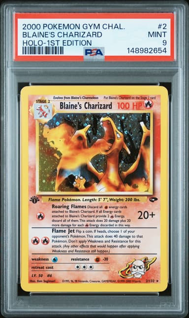 Blaine's Charizard Holo-1st Edition