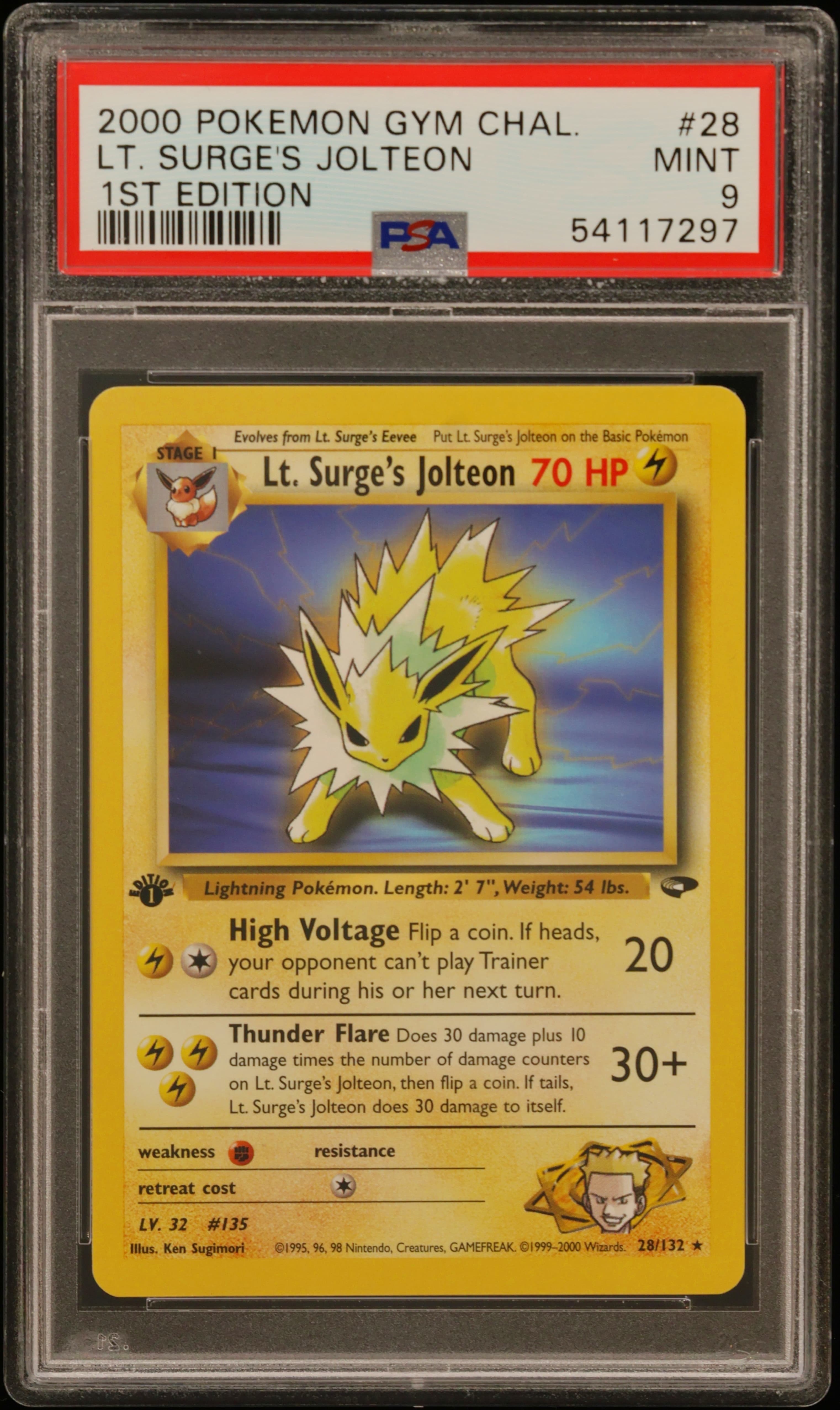 LT. Surge's Jolteon 1st Edition