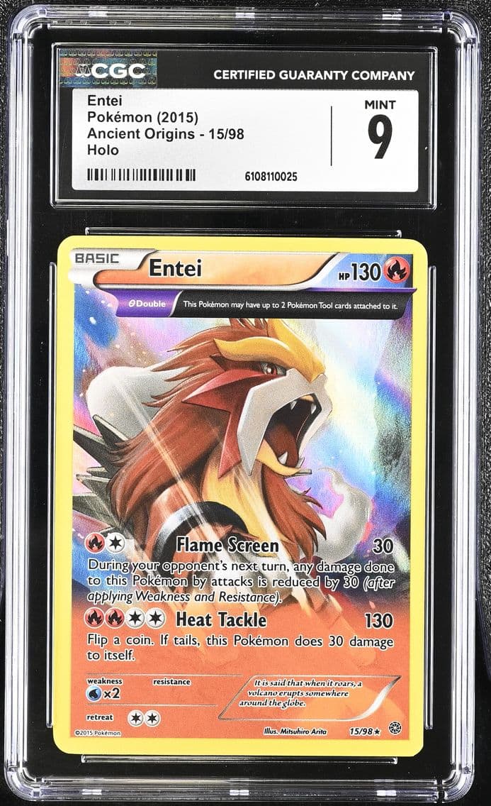 2015 #15 Entei CGC 9 Ancient Ori