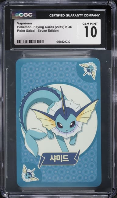 Pokemon Korean Playing Cards Point Salad Eevee Edition Vaporeon