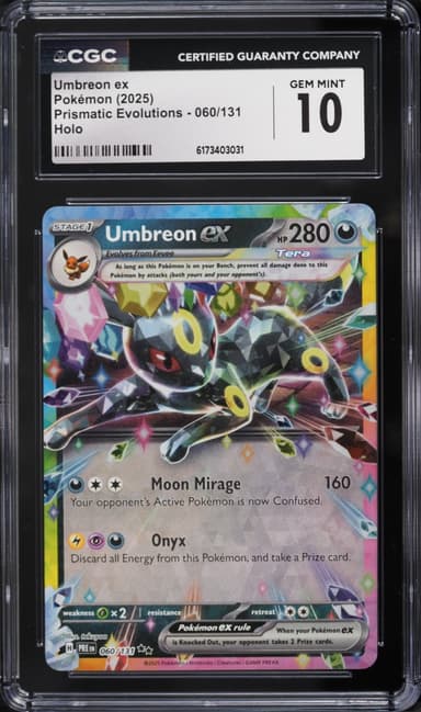 Pokemon Scarlet & Violet Prismatic Evolutions Holo Umbreon ex #60