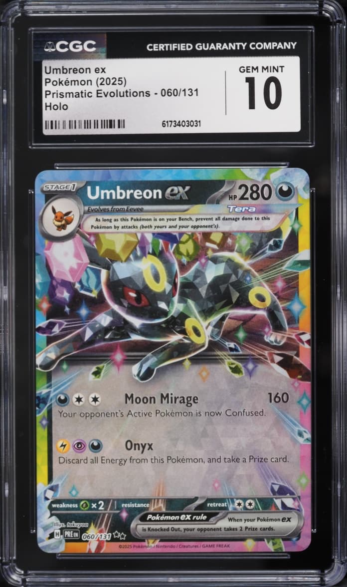 Pokemon Scarlet & Violet Prismatic Evolutions Holo Umbreon ex #60