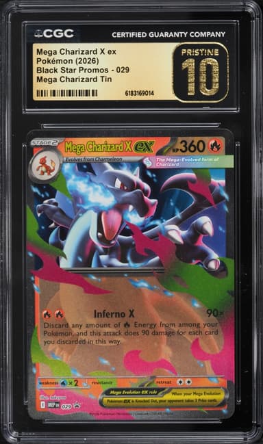 Pokemon Mega Evolution Promo Tin Mega Charizard X Ex #29