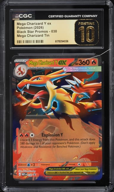 Pokemon Mega Evolution Black Star Promo Tin Mega Charizard Y Ex #30
