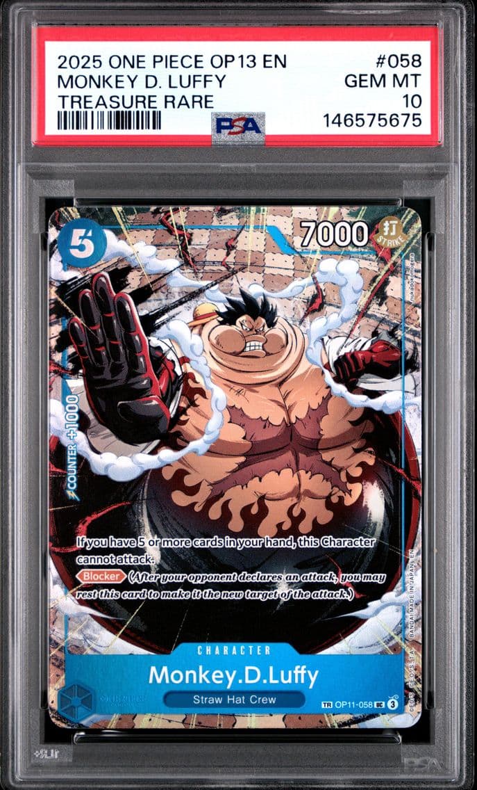 2025 #058 Monkey D. Luffy PSA 10