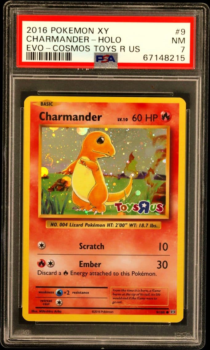 2016 #9 Charmander-Holo PSA 7 XY