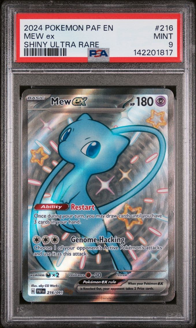 2024 #216 Mew EX PSA 9 Paf EN-Pa