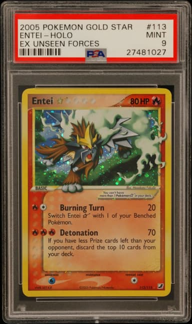 Entei-Holo Gold Star