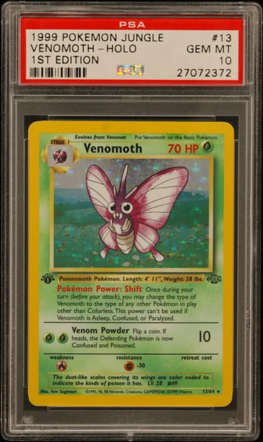 Venomoth-Holo 1st Edition