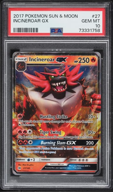 Pokemon Sun & Moon Holo Incineroar GX #27