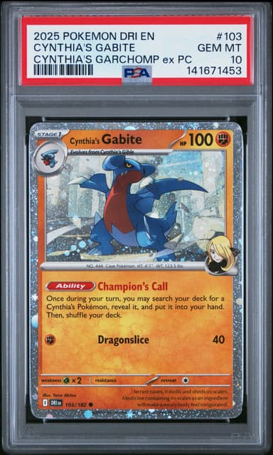Cynthia's Gabite