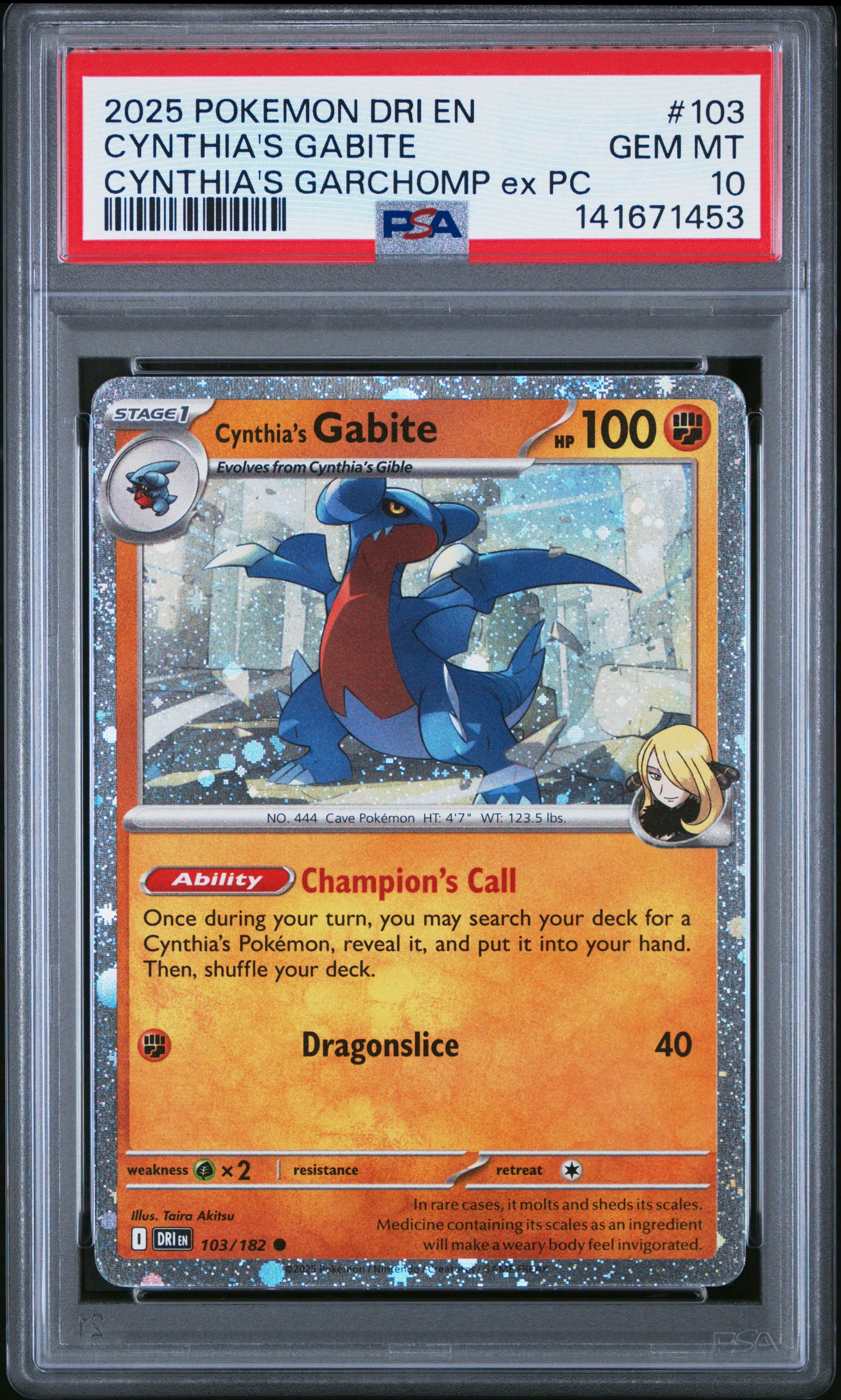Cynthia's Gabite