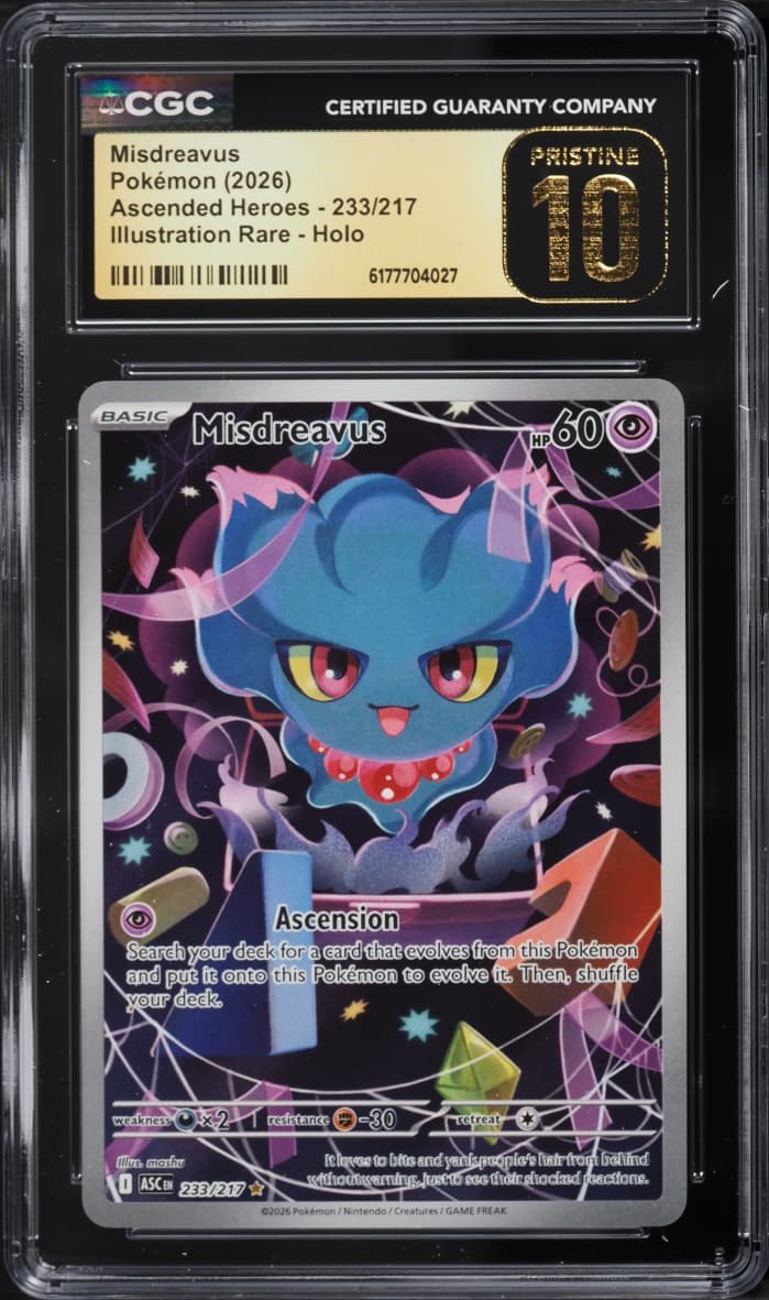 Pokemon Mega Evolution Ascended Heroes IR Misdreavus #233
