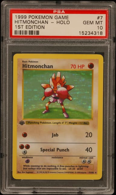 Hitmonchan-Holo 1st Edition