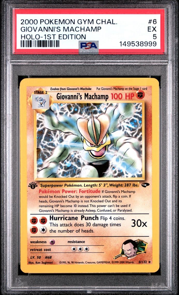 2000 #6 Giovanni's Machamp PSA 5