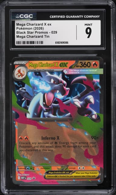 Pokemon Mega Evolution Promo Tin Mega Charizard X EX #29