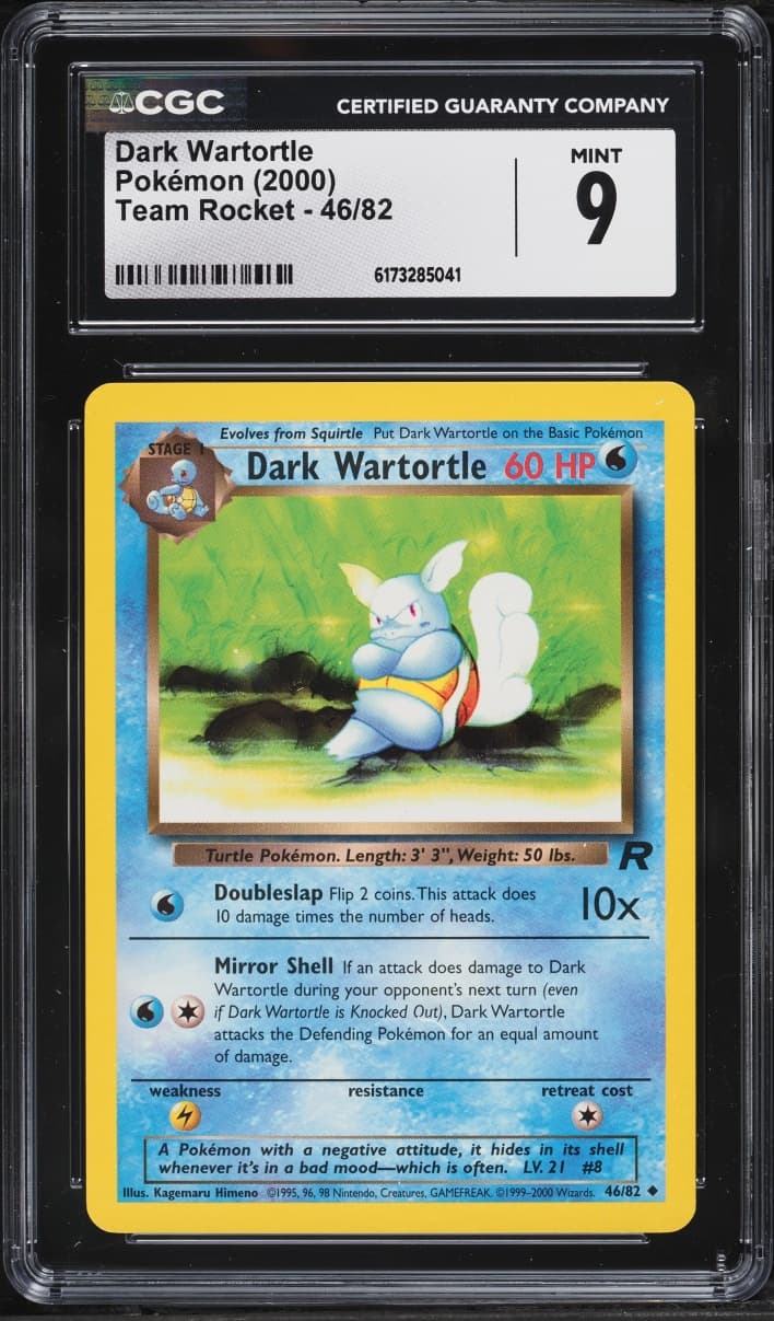 Pokemon Team Rocket Dark Wartortle #46