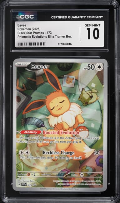 Pokemon Scarlet & Violet Promo Prismatic Evolutions ETB Full Art Eevee #173