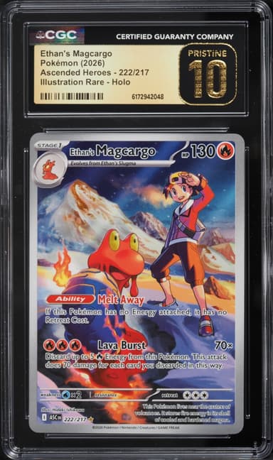 Pokemon Mega Evolution Ascended Heroes IR Ethan's Magcargo #222