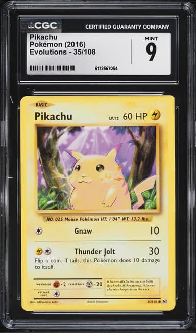 Pokemon XY Evolutions Pikachu #35