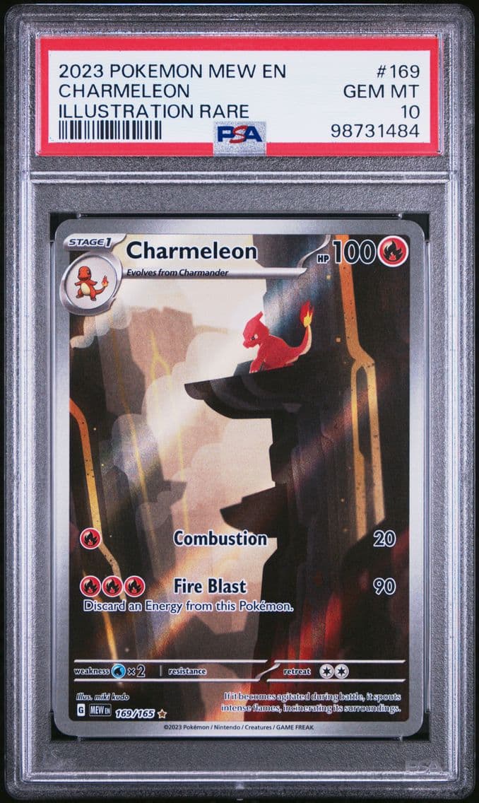 2023 #169 Charmeleon PSA 10 Mew 