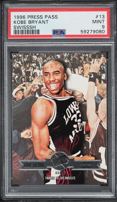 Press Pass Silver Swisssh Kobe Bryant ROOKIE #13