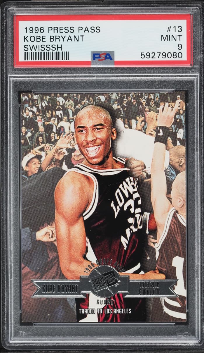 Press Pass Silver Swisssh Kobe Bryant ROOKIE #13