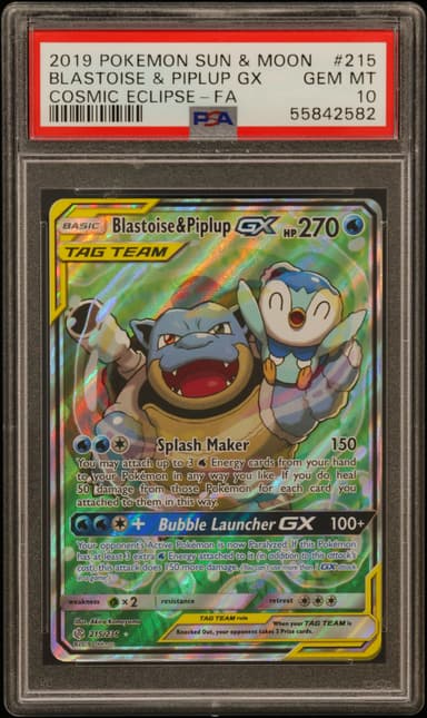 Full Art/Blastoise & Piplup GX