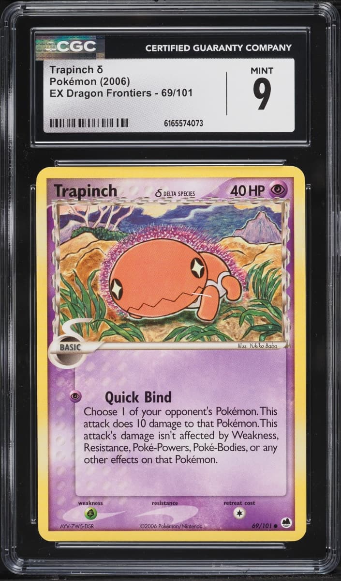 Pokemon EX Dragon Frontiers Trapinch #69