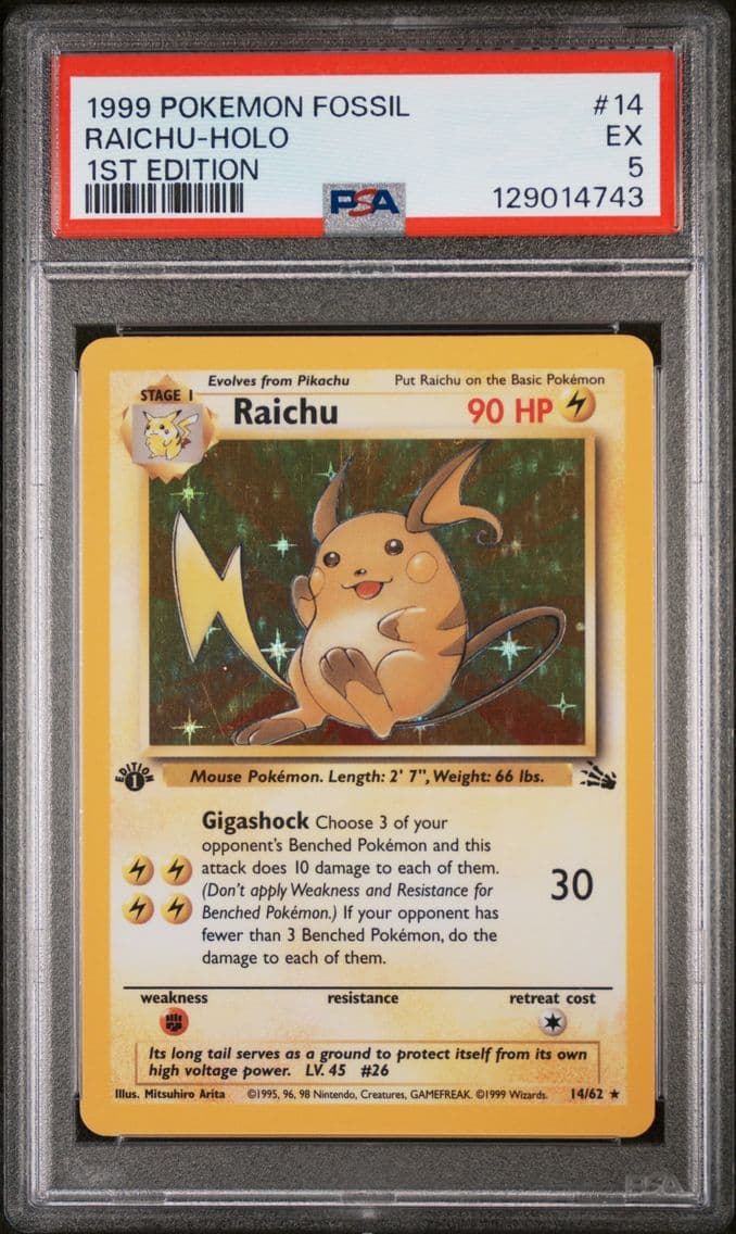 1999 #14 Raichu-Holo 1st Edition