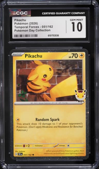 Pokemon Scarlet & Violet Temporal Forces Day Collection Pikachu #51