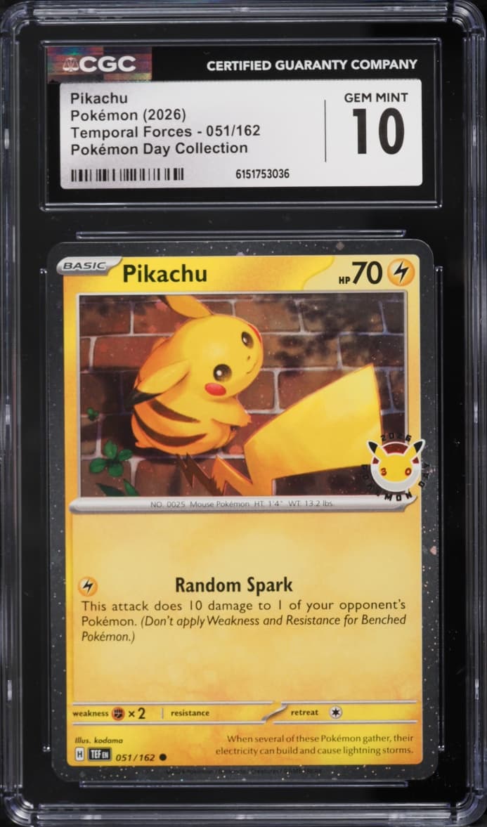 Pokemon Scarlet & Violet Temporal Forces Day Collection Pikachu #51