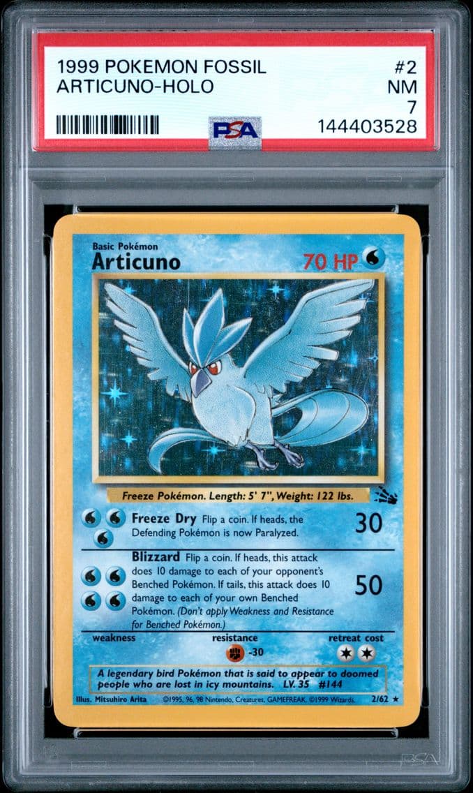 1999 #2 Articuno-Holo PSA 7 Foss
